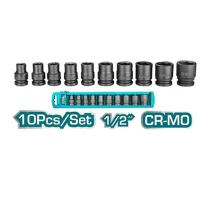 1/2" Bộ đầu tuýp 10 chi tiết 38mm Total THISTD12101