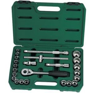 1/2" Bộ khẩu 24 chi tiết hệ mét Sata 09060