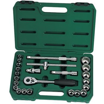 1/2" Bộ khẩu 24 chi tiết hệ mét Sata 09060