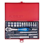 1/4″ bộ tuýp 19 chi tiết hệ mét Kingtony 2021MR 3