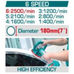 180mm Máy đánh bóng dùng pin 42V Total TAPLI42181 (1 Pin 2.0Ah, 1 Sạc) 3