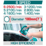 180mm Máy đánh bóng dùng pin 42V Total TAPLI42181 (1 Pin 2.0Ah, 1 Sạc) 1