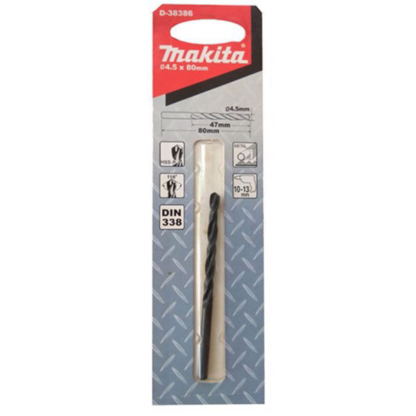 4.5mm Mũi khoan kim loại hss-r Makita D-38386