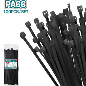 Bộ 100 dây rút nhựa đen Total THTCTB15025 150x2.5mm