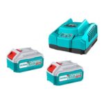 Bộ 2 Pin 20V 4.0Ah Và Sạc Nhanh 4A Total TFBCPK1424 1