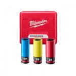 Bộ 3 đầu tuýp bu lông 1/2" 17,19,21mm Milwaukee 49-66-7834 3