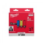 Bộ 3 đầu tuýp bu lông 1/2" 17,19,21mm Milwaukee 49-66-7834 4