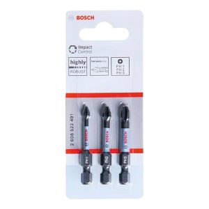 Bộ 3 mũi vít philips dài 50mm Bosch 2608522491
