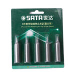 Bộ 5 đầu mỏ hàn chì mũi tròn Sata 02021 1