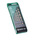 Bộ 6 mũi khoan sắt chuôi tròn SATA 52806 2