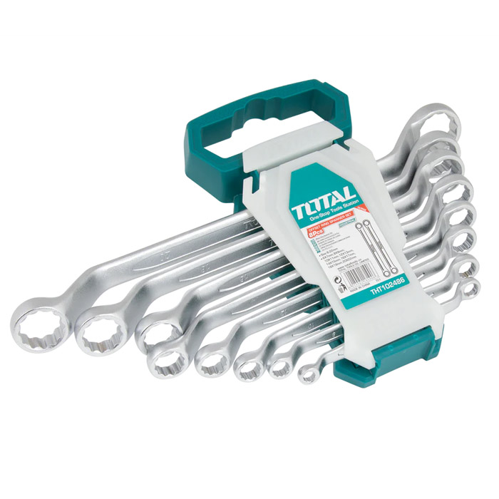 Bộ cờ lê 2 đầu vòng 8 chi tiết Total THT102486 6-22mm