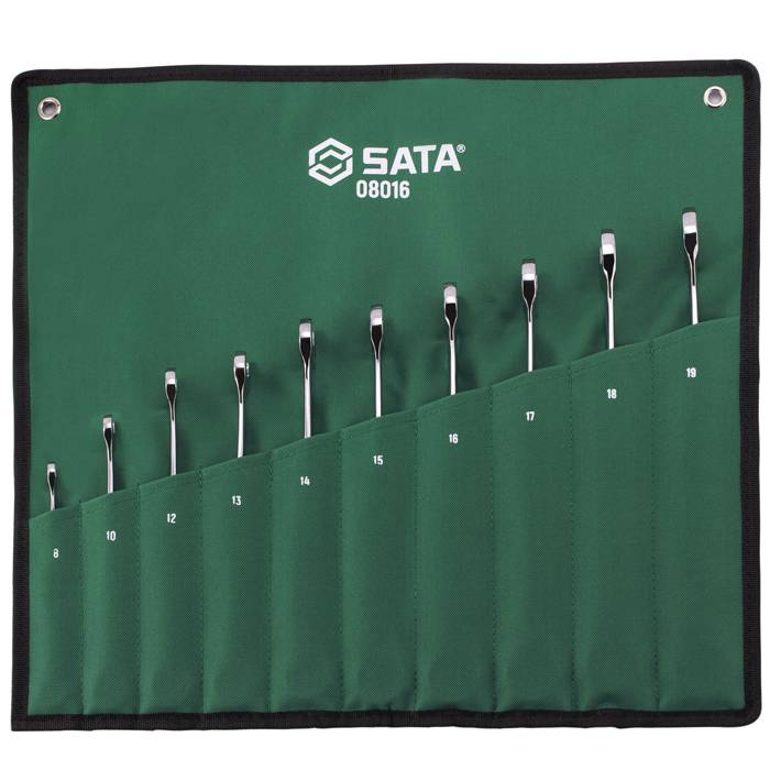 Bộ cờ lê hai đầu miệng 10 chi tiết Sata 08010