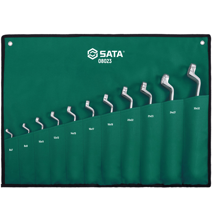Bộ cờ lê hai đầu vòng 11 chi tiết Sata 08023