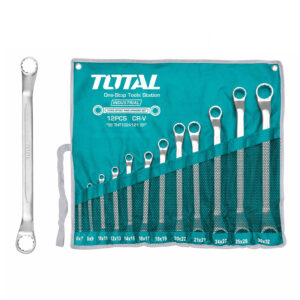 Bộ cờ lê hai đầu vòng 12 chi tiết Total THT1024121 6-32mm