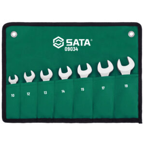 Bộ cờ lê vòng miệng tự động 7 chi tiết Sata 09034 10-19mm