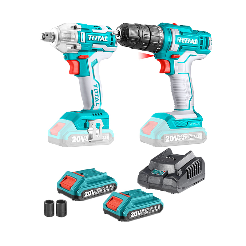 Bộ combo máy khoan & máy siết bulong dùng pin 20V TOSLI230702