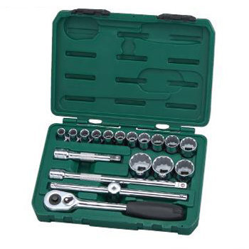 Bộ đầu tuýp 18 chi tiết sata 09204 1/2"