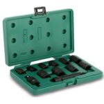 Bộ đầu tuýp đen (hệ Mét) 12 chi tiết 1/2" Sata 09009 3