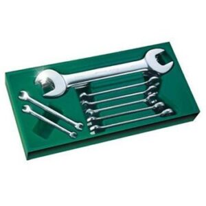 Bộ khay cờ lê 10 chi tiết: cờ lê vòng miệng Sata 09904