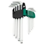 Bộ lục giác bi loại dài , 9 chi tiết, hệ mét Sata 09101A 6