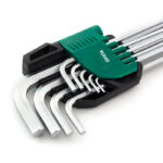 Bộ lục giác bi loại dài , 9 chi tiết, hệ mét Sata 09101A 1