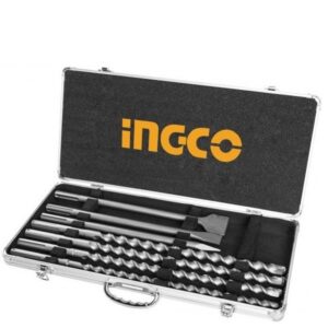 Bộ mũi khoan bê tông gài SDS Max và mũi đục Ingco AKD5075