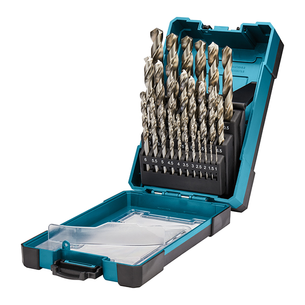 Bộ mũi khoan kim loại 25 chiếc HSS-G Makita D-67555 (1.0-13mm)