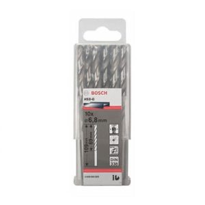 Bộ mũi khoan sắt 10 mũi 6.8mm HSS-G Bosch 2608595069