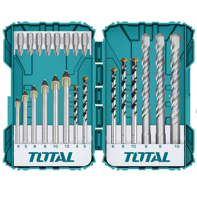 Bộ mũi khoan và mũi bắt vít đa năng 22 chi tiết Total TACSDL12201