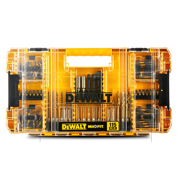 Bộ mũi khoan và mũi vít 115 chi tiết DeWalt DWACS115