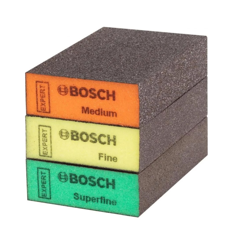 Bộ nhóm foam chà gỗ 3 miếng Bosch 2608901175