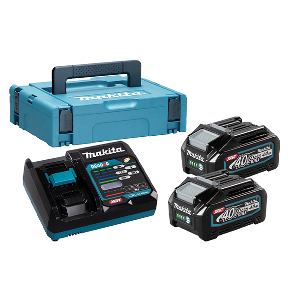 Bộ pin sạc POWERPACK 40V Makita 191J97-1 (2 Pin 4.0Ah, 1 Sạc nhanh)