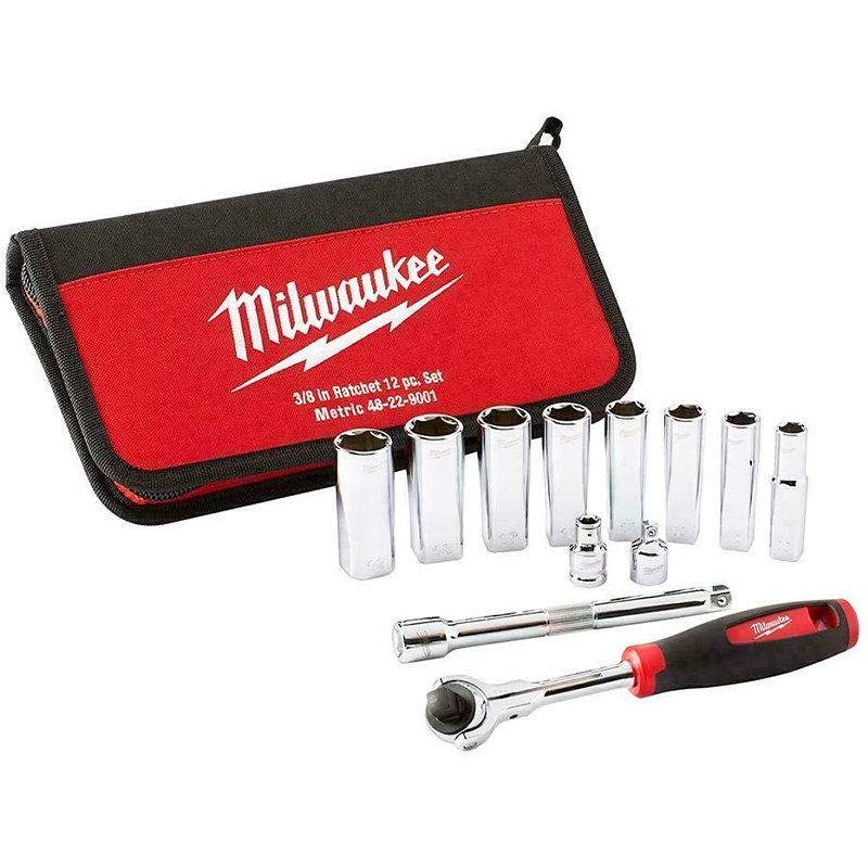 Bộ Socket 12 chi tiết Milwaukee 48-22-9001