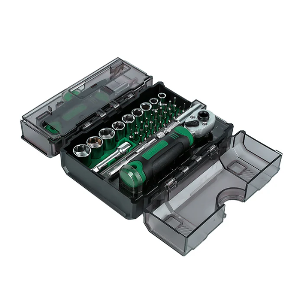 Bộ tuốc nơ vít và cần siết lực tổng hợp 78 chi tiết SATA 05498A