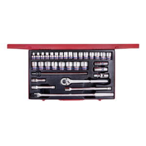 Bộ tuýp 1/2" 33 chi tiết hệ mét Kingtony 4534MR
