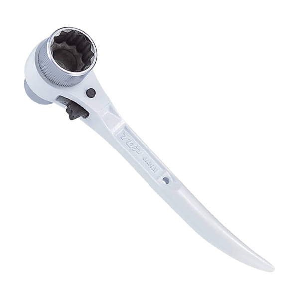 Cờ lê 2 đầu tuýp đuôi chuột cong loại siêu ngắn TOP Japan RM-17X21CS