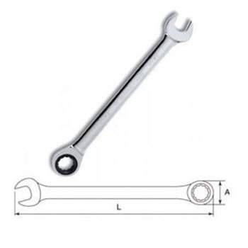 Cờ lê vòng miệng tự động 6mm Sata 43602