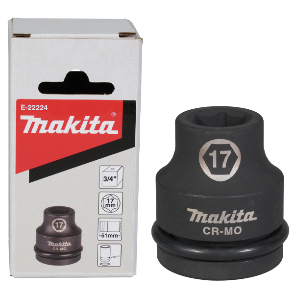 Đầu túy cho máy siết bu lông 3/4" Makita E-22224 (17x51mm)