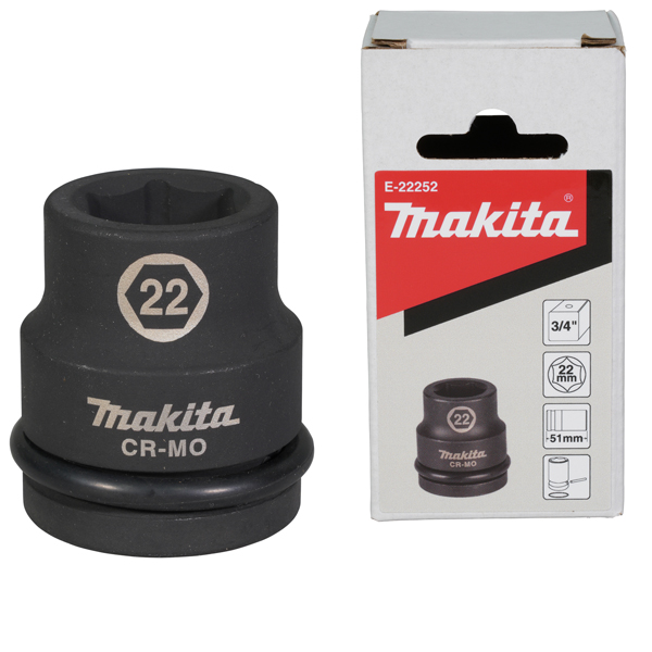 Đầu túy cho máy siết bu lông 3/4" Makita E-22252 (22x51mm)