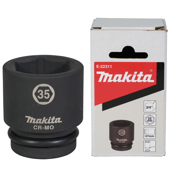Đầu túy cho máy siết bu lông 3/4" Makita E-22311 (35x57mm)