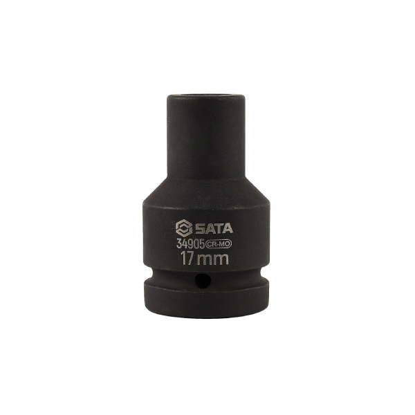 Đầu tuýp cốt vuông 1" ra lục giác 30mm thành dày thân dài Thép CrMo SATA 34918