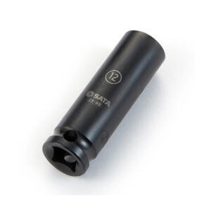 Đầu tuýp cốt vuông 3/8" ra lục giác 17mm Thép CrMo SATA 34111
