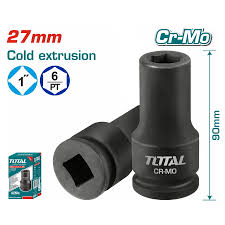 Đầu tuýp đen lục giác vuông 1" 27mm Total THHISD0127L