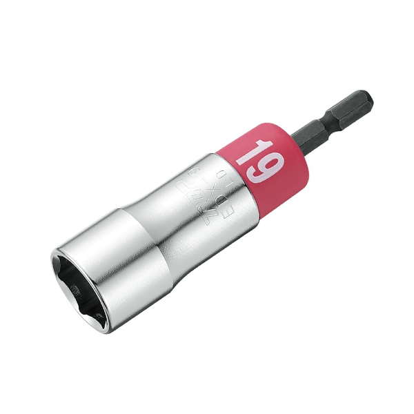 Đầu tuýp vặn ốc chuôi lục giác 19mm TOP Japan EDX-19