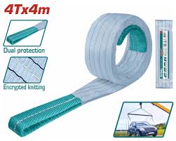 Dây cáp vải cẩu hàng xám 4Tx4m Total THTWS0404