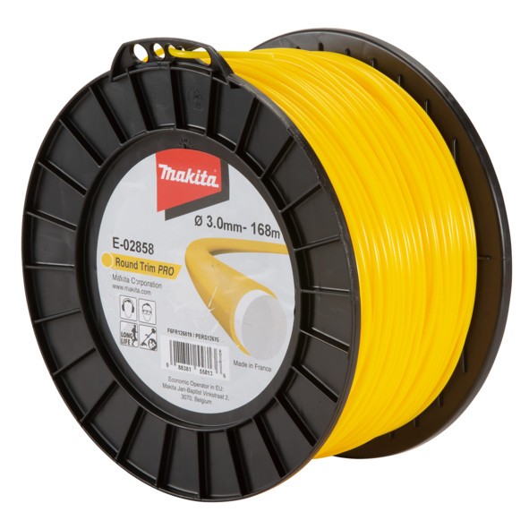 Dây Cước Cắt Cỏ Tròn Đôi (màu Vàng)3.0-168m Makita E-02858
