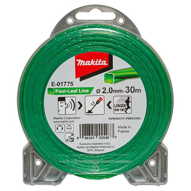 Dây cước cắt cỏ, xanh lá 30Mx2.0mm Makita E-01775