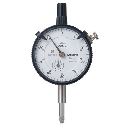 Đồng hồ so cơ khí 0-5mm độ chia 0.01 lưng phẳng Mitutoyo 2044AB