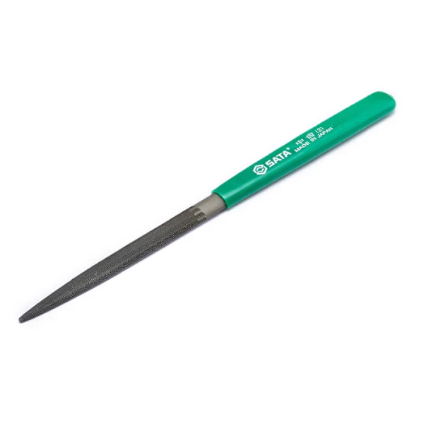 Dũa kim loại bán nguyệt mini răng tinh 185mm SATA 03946