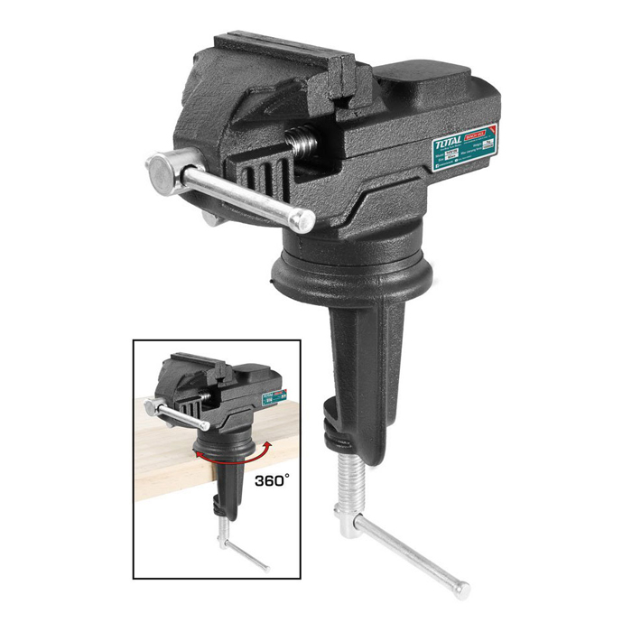 Ê tô kẹp mâm xoay kẹp bàn Total THT6126 60mm